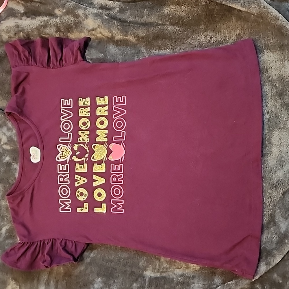 365 kids Ruffle Sleeve Tee Size 10